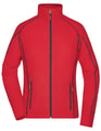 Dames Fleece Vest Daiber JN596 Rood-Carbon